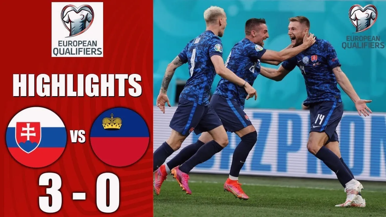 ไฮไลท์ฟุตบอลลีกยูโร 2023 สโลวาเกียถล่มลิกเตนสไตน์ 3-0 เก็บสามแต้มสำคัญ