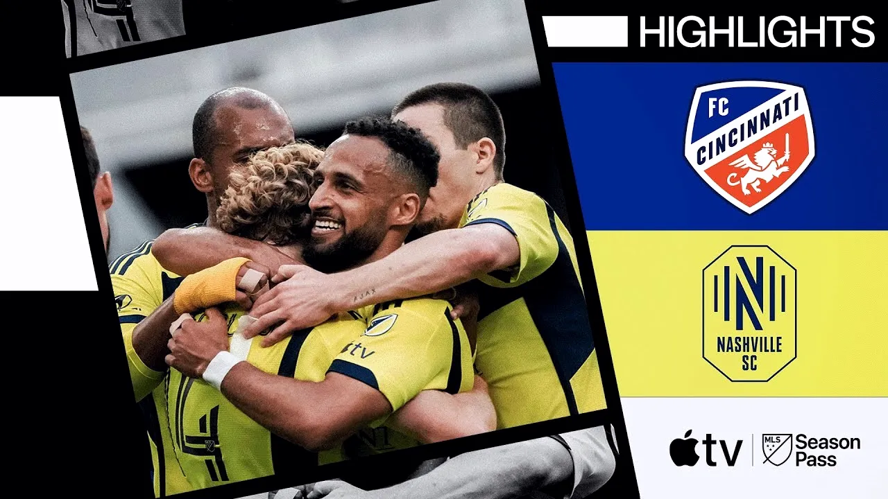 30 พฤษภาคม 2567 ไฮไลท์ฟุตบอลยูเอสเอ MLS แนชวิลล์ เอสซี บุกชนะ เอฟซี ซินซินเนติ 2-0