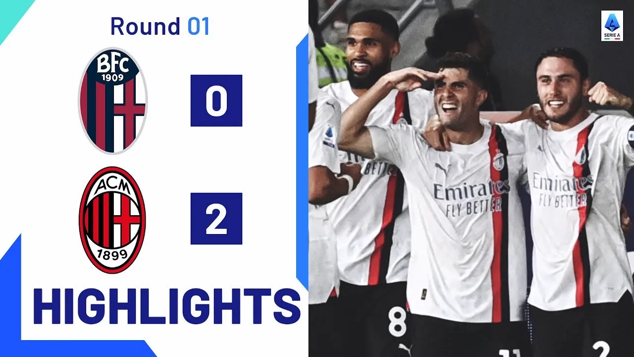 ไฮไลท์ฟุตบอลโบโลญญ่าพ่ายคาบ้านให้เอซีมิลาน 0-2 ในศึกกัลโช่เซเรียอา อิตาลี dooball69.com