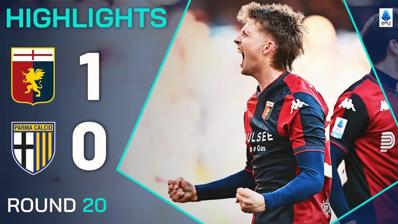 ไฮไลท์ฟุตบอล เซเรียอาอิตาลี 2025 เจนัวเฉือนปาร์ม่า 1-0 นัดวันที่ 13 มกราคม 2568 พลาดชมไม่ได้!