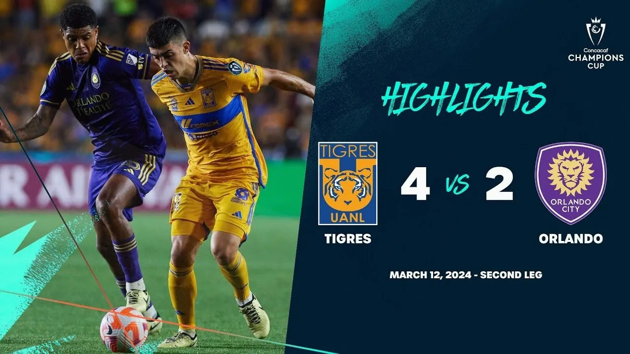 ไฮไลท์ฟุตบอลคอนคาเคฟ แชมเปี้ยนส์ คัพ 2024 ไทเกรส ยูเอเอ็นแอล พลิกชนะ ออร์แลนโด้ ซิตี้ 4-2 วันที่ 13 มีนาคม 2567