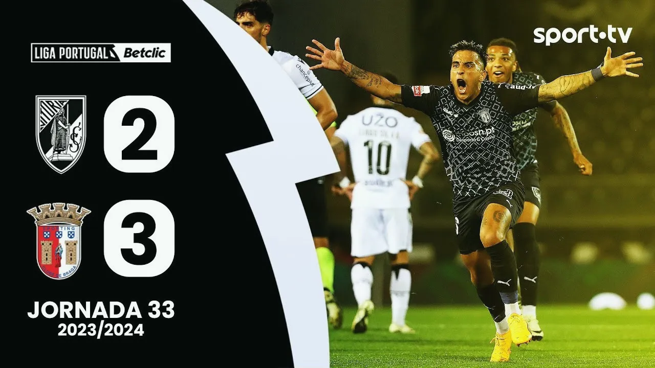 ไฮไลท์ฟุตบอล 12/05/2567 สปอร์ติ้ง บราก้า บุกเฉือน วิตอเรีย กิมาไรส์ 3-2 ศึกลีกา ซาเกรส โปรตุเกส 2024