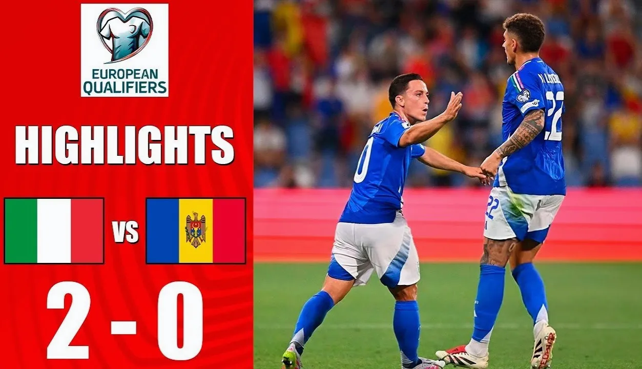ไฮไลท์ฟุตบอลโลก 2026 รอบคัดเลือก โซนยุโรป 10 มิถุนายน 2568 อิตาลี 2-0 มอลโดว่าที่ Dooball69.com