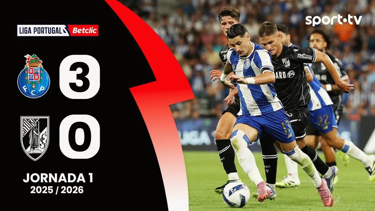 ไฮไลท์ฟุตบอล เอฟซี ปอร์โต้ ถล่ม วิตอเรีย กิมาไรส์ 3-0 ศึกพรีไมร่า ลีก้า โปรตุเกส วันที่ 12 สิงหาคม 2568 dooball69.com