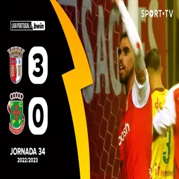 ไฮไลท์บอล สปอร์ติ้ง บราก้า ทุบ ปากอส เฟอร์ไรร่า 3-0 ศึกฟุตบอลลีกา ซาเกรส โปรตุเกส 2022/23 ให้แฟนบอลชมจอ dooball69.com