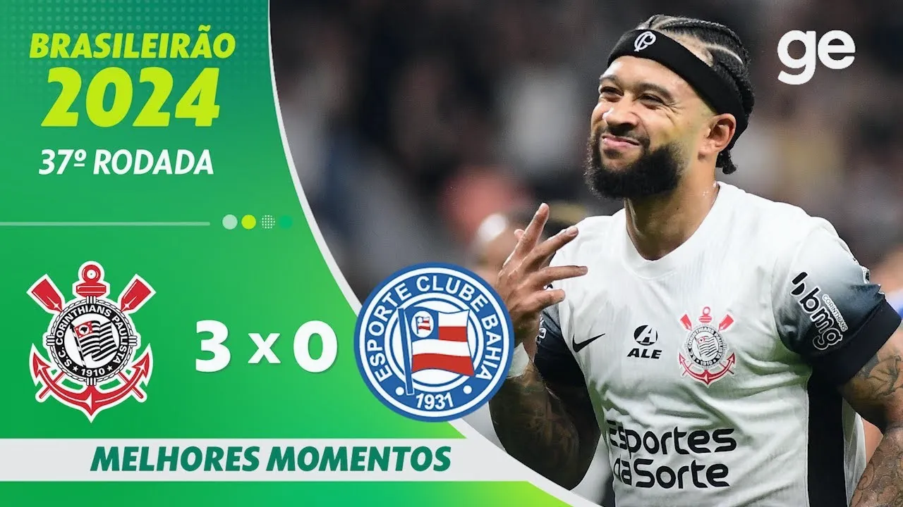 ไฮไลท์ฟุตบอล บราซิล ซีรี่ย์เอ 2024 โครินเธียนส์ ชนะ บาเฮีย บีเอ 3-0 วันที่ 4 ธันวาคม 2567 ชมคลิปเด็ดได้ที่ dooball69.com