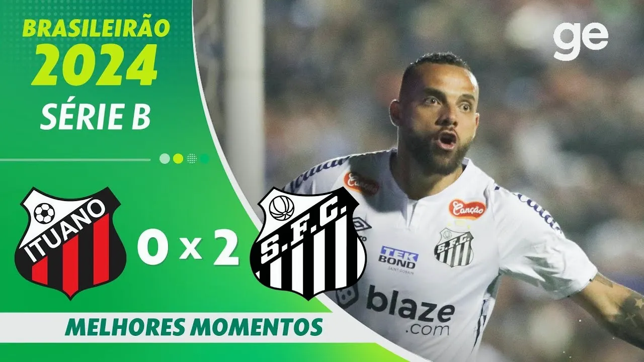 ไฮไลท์ฟุตบอล อิทัวโน่ เอสพี 0-2 ซานโตส บราซิล ซีรี่ย์บี 2024 ประจำวันที่ 29 ตุลาคม 2567