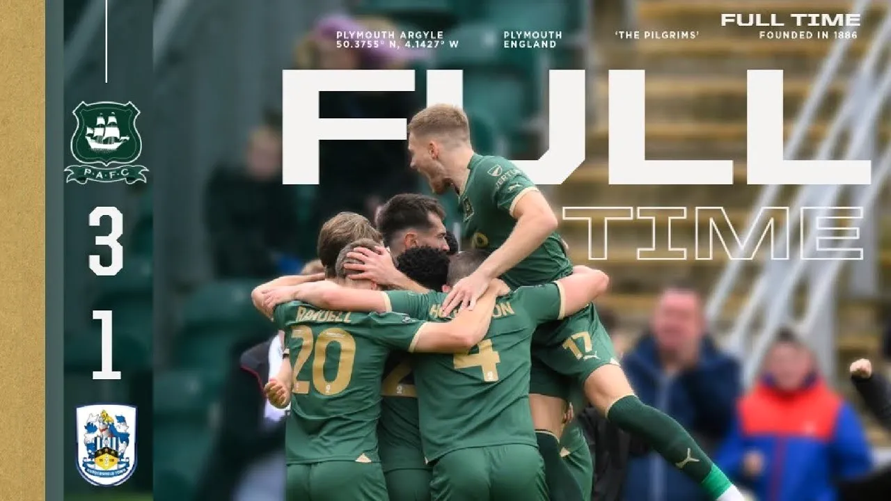 พลีมัธ อาร์ไกล์ ทุบฮัดเดอร์ฟิลด์ ทาวน์ 3-1 ในเดอะแชมป์เปี้ยนชิพ อังกฤษ เกมนี้เดือดไม่ขาดครบรสความมันส์ dooball69