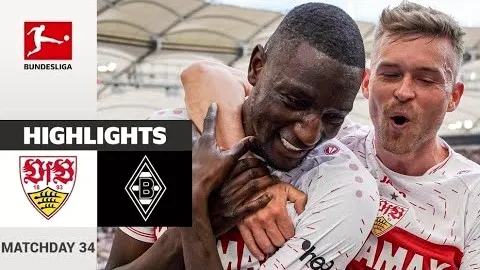 ไฮไลท์ฟุตบอล บุนเดสลีก้า เยอรมัน สตุ๊ตการ์ท ถล่ม มึนเช่นกลัดบัค 4-0 วันที่ 19 พฤษภาคม 2567