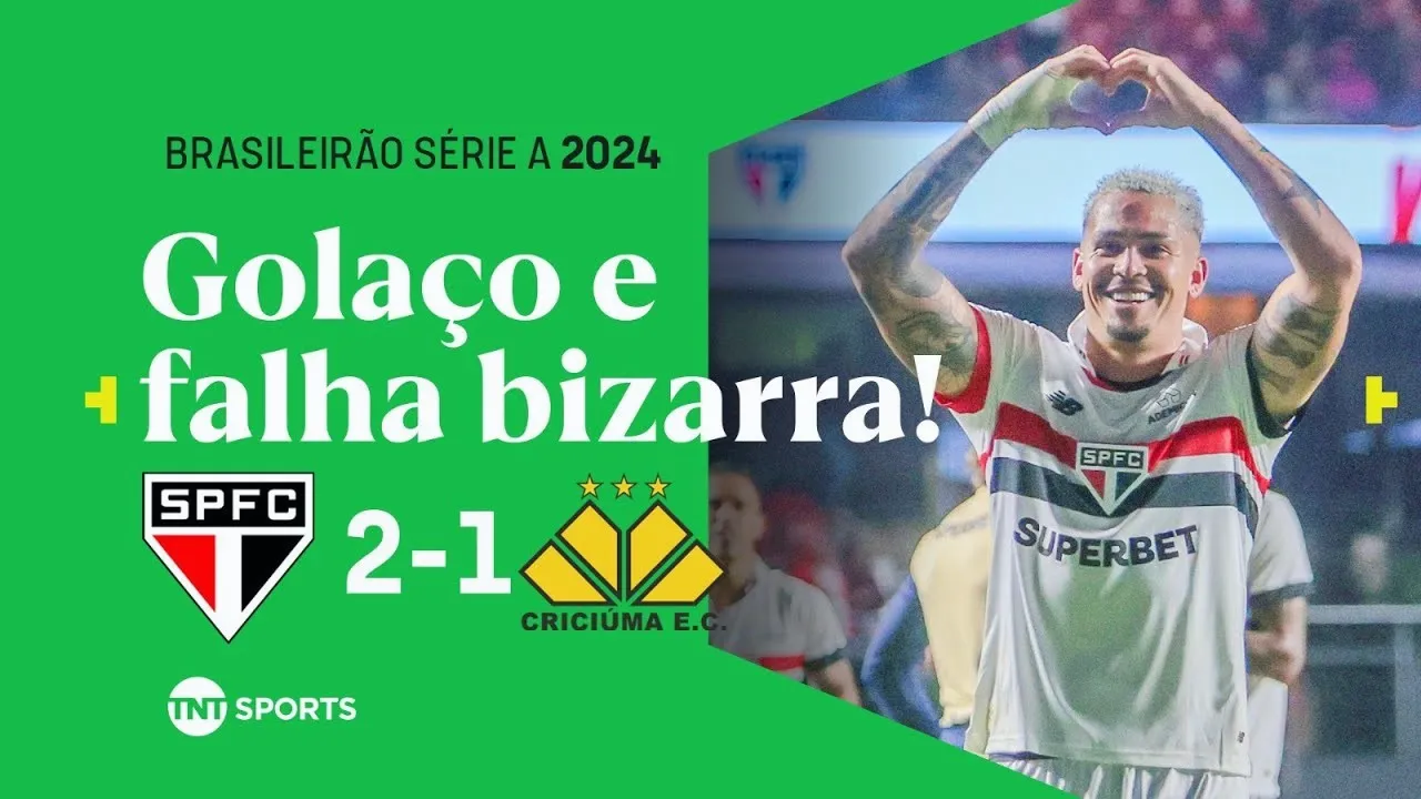 ไฮไลท์ฟุตบอลบราซิล ซีรี่ย์เอ 2024 เซาเปาโล เฉือนชนะ คริคูม่า 2-1 วันที่ 28 มิถุนายน 2567 จาก dooball69.com