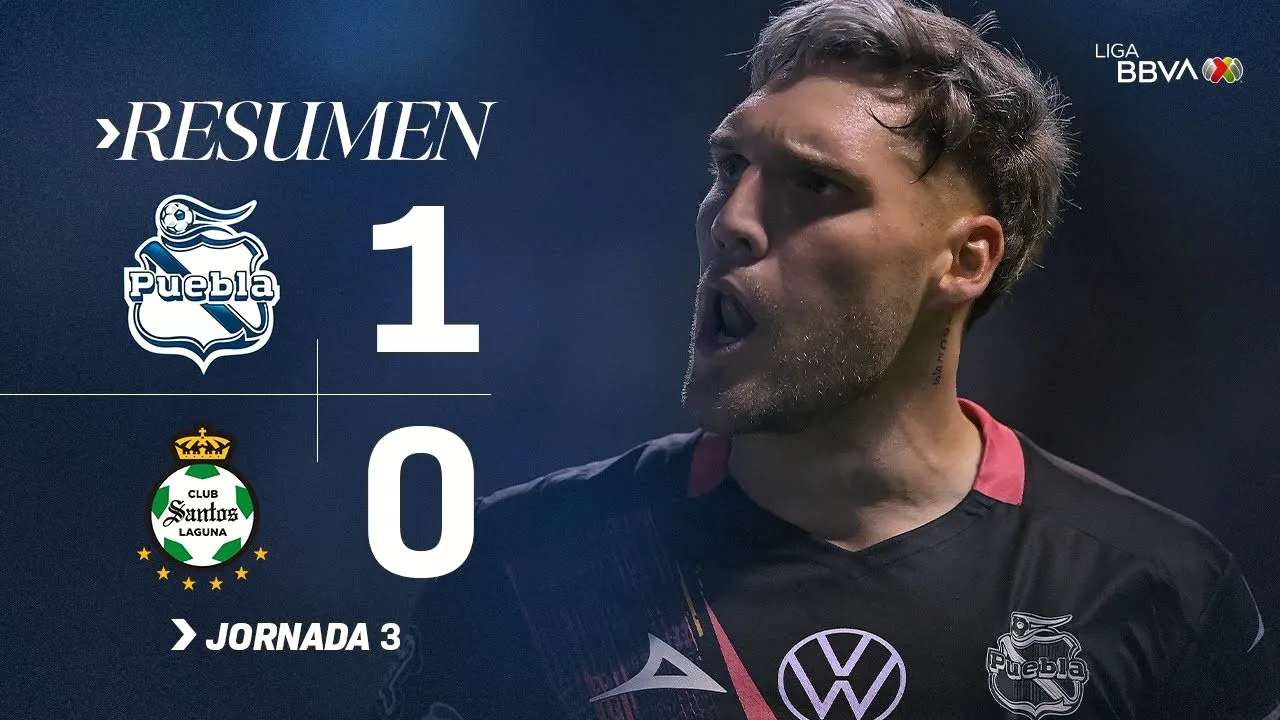 ไฮไลท์ฟุตบอล พูอีบลา เฉือน ซานโตส ลากูน่า 1-0 เม็กซิโก พรีเมร่า ดิวิชั่น 2025/26 วันที่ 26 กรกฎาคม 2568 dooball69.com