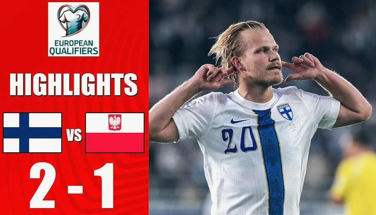 ไฮไลท์ฟุตบอล 11 มิถุนายน 2568 ฟินแลนด์เฉือนโปแลนด์ 2-1 ศึกบอลโลกดิวิชั่นยุโรปรอบคัดเลือก