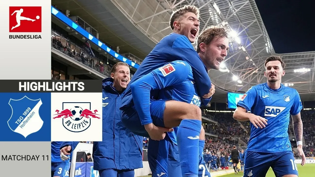 ไฮไลท์ฟุตบอลบุนเดสลีก้า เยอรมัน 24 พฤศจิกายน 2567 ฮอฟเฟ่นไฮม์ 4-3 แอร์เบ ไลป์ซิก เกมมันส์ครบรสถึงเจ็ดประตู