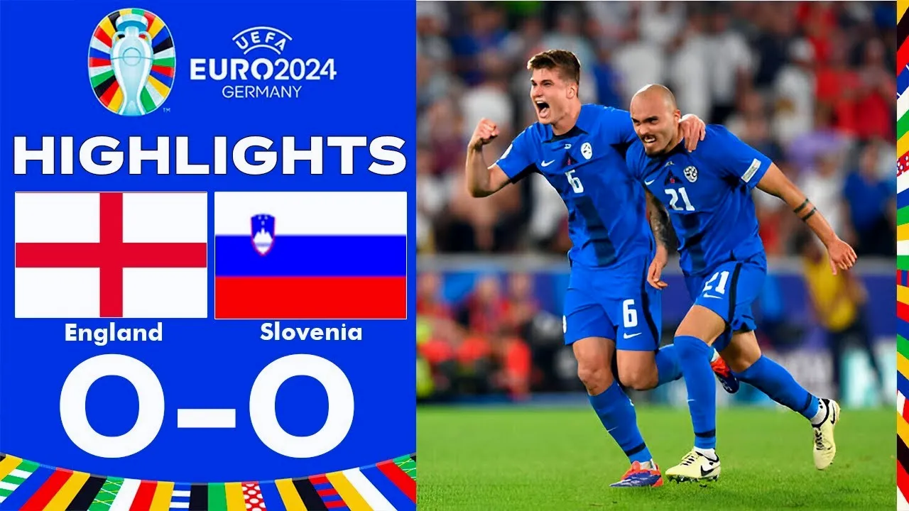 ไฮไลท์ฟุตบอลยูโร 2024 วันที่ 26/06/2567 อังกฤษ เจ๊า สโลวีเนีย 0-0 ไร้สกอร์ ส่งผลเข้ารอบน็อคเอาท์