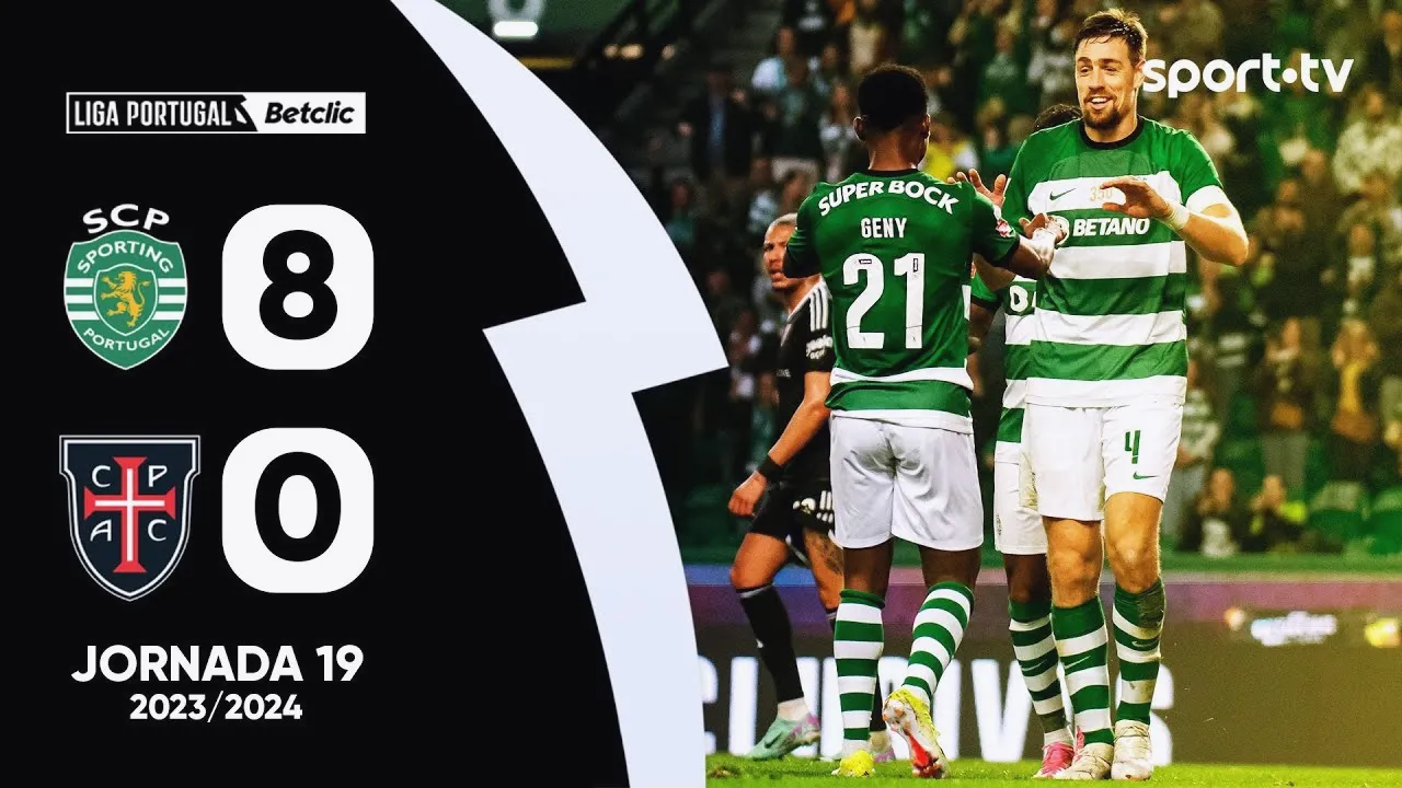 ไฮไลท์ฟุตบอล สปอร์ติ้ง ลิสบอน ถล่ม คาซ่าเพีย เอซี 8-0 ลีกา ซาเกรส โปรตุเกส 30/01/2567