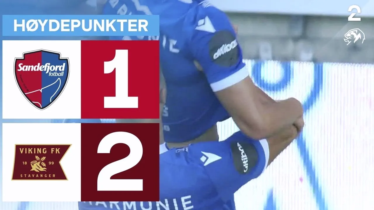 ไฮไลท์ฟุตบอลซานเดฟยอร์ดพ่ายไวกิ้ง เอฟเค 1-2 นอร์เวย์ทิปเปลีเก้น วันที่ 11 สิงหาคม 2568