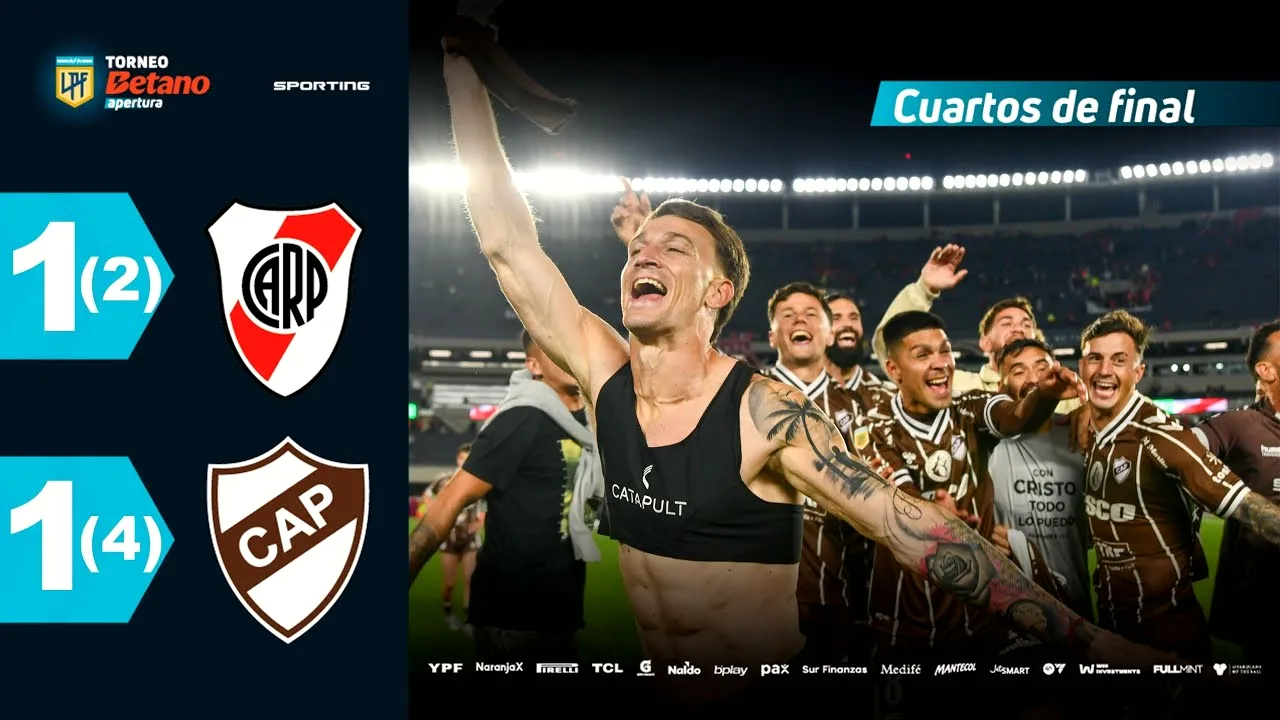 ไฮไลท์ฟุตบอล ริเวอร์เพลท 1-1 ซีเอ พลาเทนเซ่ อาร์เจนติน่า พรีเมียร์ ดิวิชั่น 2025 วันที่ 21 พฤษภาคม 2568