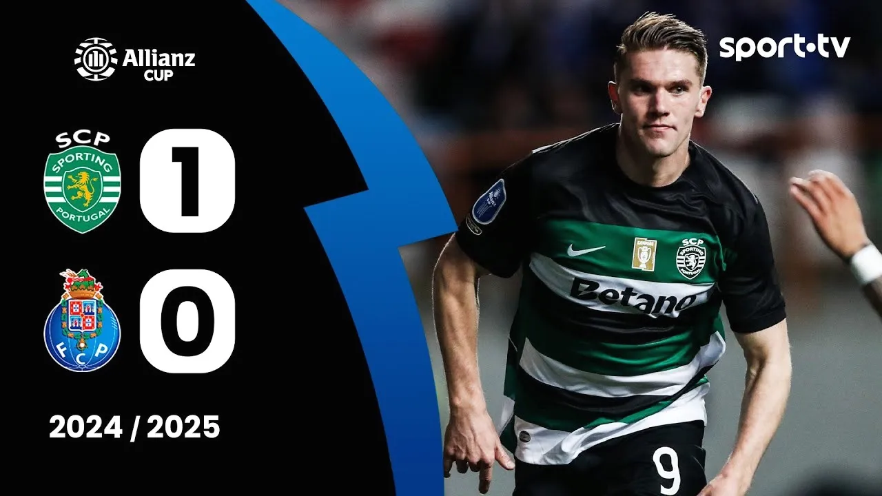 สปอร์ติ้ง ลิสบอน เฉือน เอฟซี ปอร์โต้ 1-0 ผงาดชิงโปรตุเกสลีกคัพ 08/01/2568