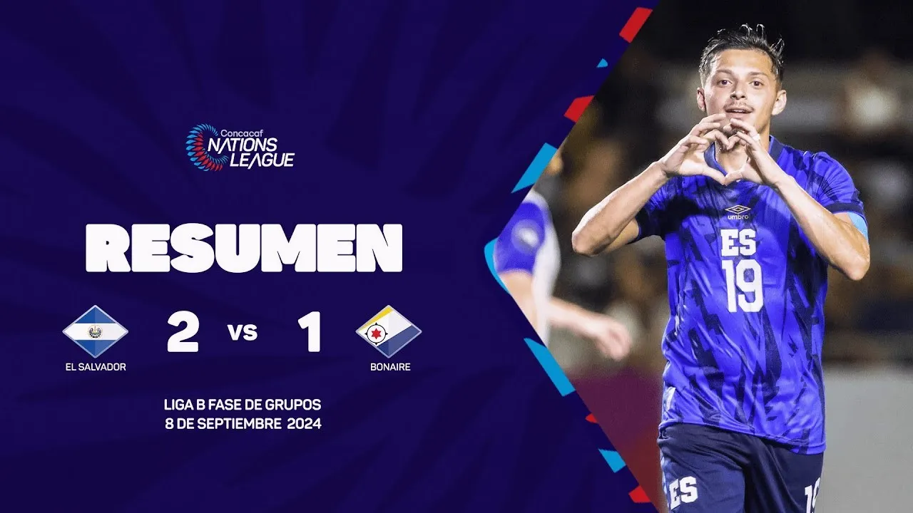 ไฮไลท์ฟุตบอล เอลซัลวาดอร์ ชนะ โบแนเรอ 2-1 คอนคาเคฟ เนชั่นส์ ลีก วันที่ 9 กันยายน 2567 ดูคลิปเด็ดและบทสรุปนัดนี้ได้ที่ dooball69.com