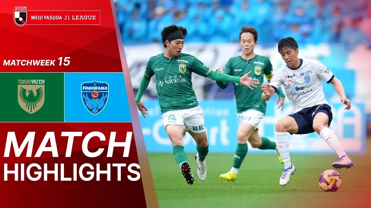 ไฮไลท์ฟุตบอล โตเกียว เวอร์ดี้ ถล่ม โยโกฮาม่า เอฟซี 2-0 ศึกเจลีก ญี่ปุ่น 06/05/2568