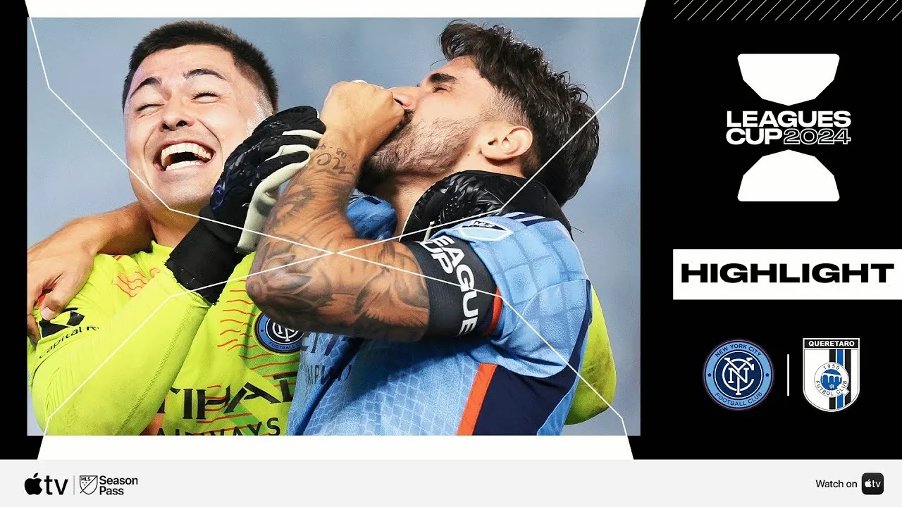 ไฮไลท์ฟุตบอล นิวยอร์ก ซิตี้ ดับสู้ออดาเซ กัวเรตาโร่ เอฟซี แม้เสมอ 0-0 ชนะจุดโทษ 4-3 ศึกอเมริกา ลีก คัพ 2024 29 กรกฎาคม 2567