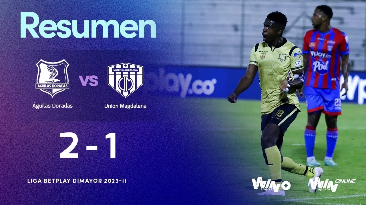 ไฮไลท์ฟุตบอล โคลอมเบีย พรีเมร่าเอ อากีลาส โดราดาส เฉือน ยูเนี่ยน แมกดาเลน่า 2-1 เมื่อ 15 กันยายน 2566