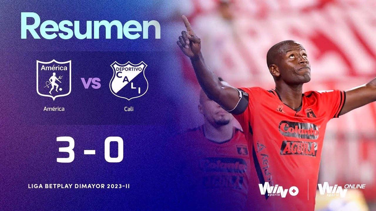 ไฮไลท์ฟุตบอล อเมริกา เด กาลี ถล่ม เดปอร์ติโว กาลี 3-0 ในศึกโคลอมเบีย พรีเมร่าเอ 2023 ทาง dooball69.com