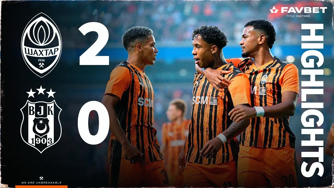 ไฮไลท์ฟุตบอล ชักตาร์ โดเน็ตส์ เฉือน เบซิคตัส 2-0 ศึกยูฟ่า ยูโรป้า ลีก รอบคัดเลือก 2025 (01/08/2568)