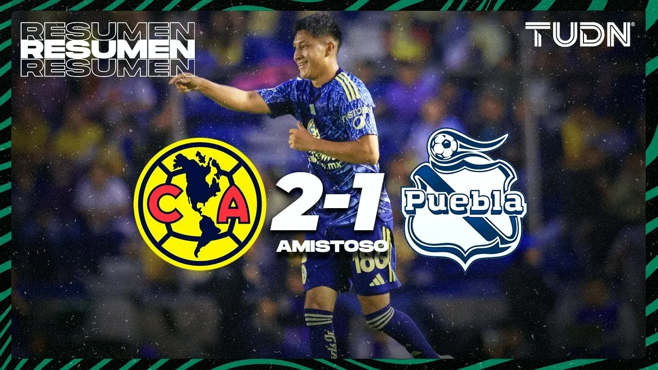 ดูกู fit คลับ อเมริกา เฉือน พูอีบลา 2-1 ในเกมกระชับมิตรสโมสร 03/07/2568 จาก dooball69.com