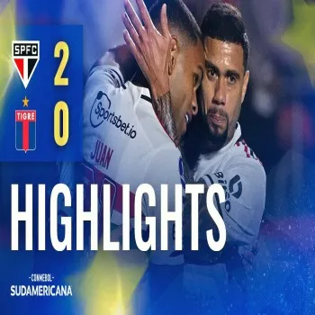 ไฮไลท์ฟุตบอลโคปา ซูดาเมริกาน่า 2023 เซาเปาโลเปิดบ้านถล่มติเกรขาดลอย 2-0 เก็บสามแต้มสำคัญจ่อเข้ารอบ