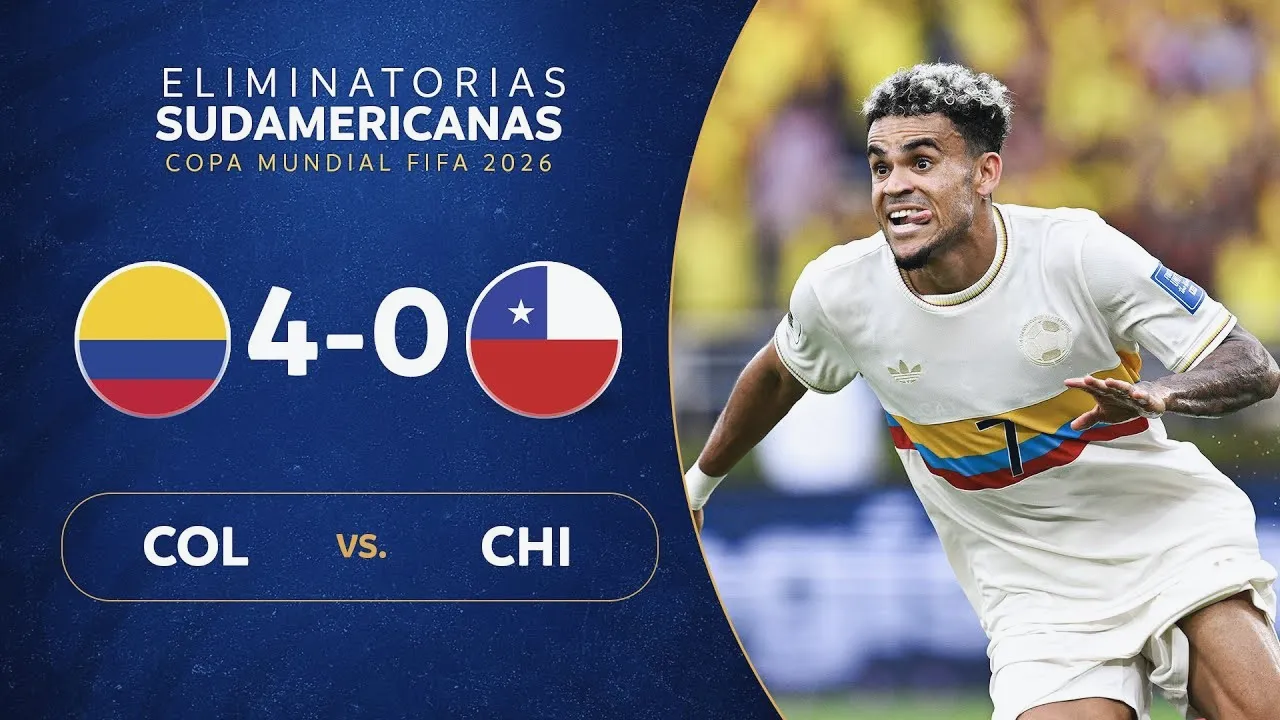 ไฮไลท์ฟุตบอล : โคลัมเบียถล่มชิลีขาด 4-0 ในศึกฟุตบอลโลกรอบคัดเลือกโซนอเมริกาใต้ วันที่ 16 ตุลาคม 2567