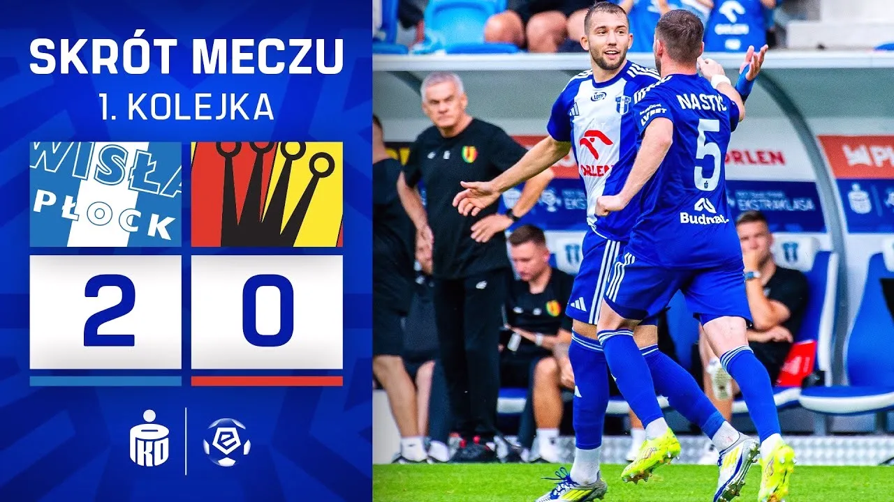 ไฮไลท์ฟุตบอล ผลบอล วิสล่า พล็อค ชนะ โคโรน่า คีลเซ่ 2-0 ศึกโปแลนด์ เอ็คสตรัคลาซ่า คู่เด็ด 20 กรกฎาคม 2568