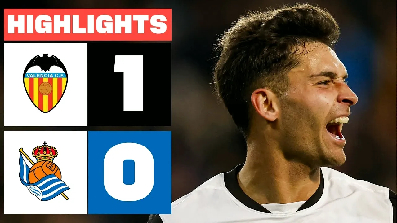 ลาลีก้าสเปนเดือด! บาเลนเซียเชือดเรอัล โซเซียดาด 1-0 เก็บสามแต้มสำคัญ วันที่ 20 มกราคม 2568