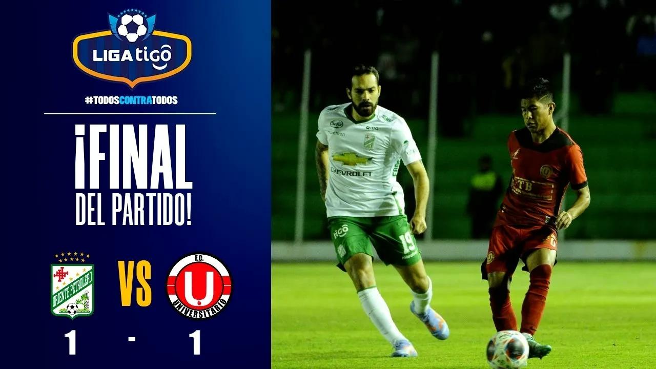 โอเรียนเต้ เปโตรเลโร เสมอยูนิเวอร์ซิตาริโอ เด วินโต้ 1-1 ฟาดแข้งเดือดศึกโบลิเวีย ลีกา เดอ ฟุตบอล